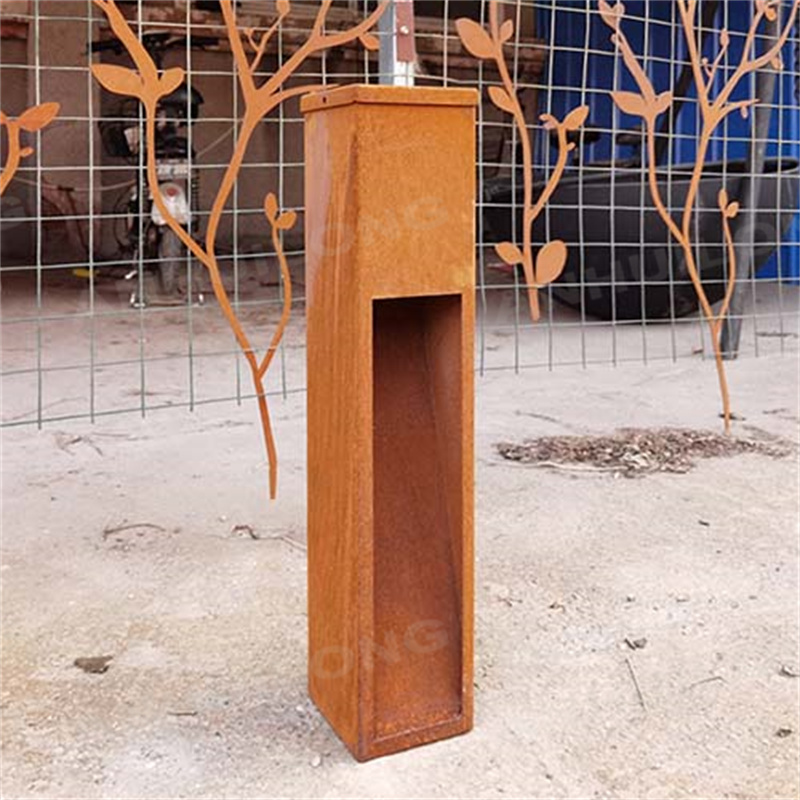 No maintenance corten steel lighting For Municipal Projects